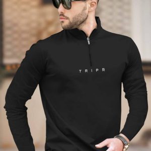 Men Solid Henley Neck Cotton Blend Grey T-Shirt